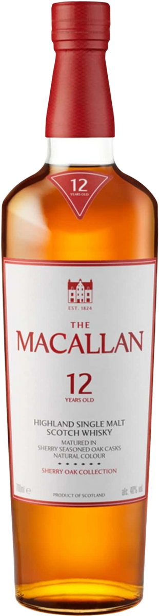 Macallan 12 Year Old Sherry Oak – Luxury Speyside Single Malt Gift