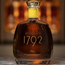Load image into Gallery viewer, Bottle of 1792 bourbon with a blurred background