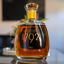 Load image into Gallery viewer, Bottle of 1792 bourbon whiskey with a logo on the right