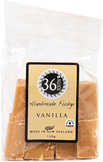 An image of 35 degrees south  handmade vanilla fudge. A delicious fudge that goes well with any of our gift boxes.