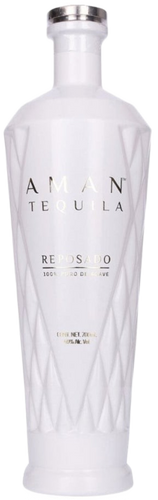 An image f a beautiful bottle of Aman Reposado Tequila 700ml