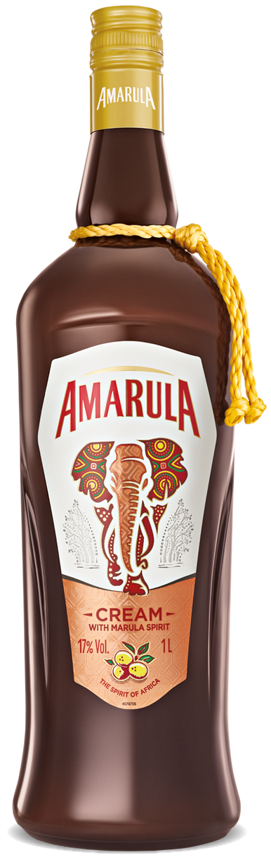 An image of a bottle of delicious, South African Amarula Cream Liqueur, 1000ml