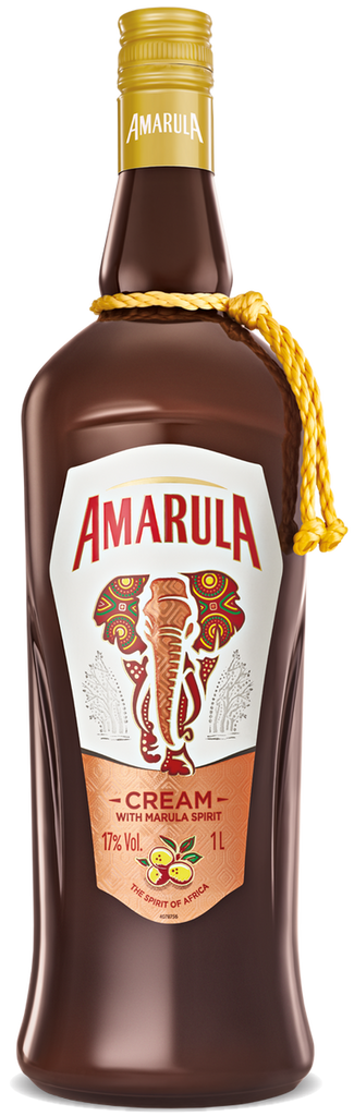 An image of a bottle of delicious, South African Amarula Cream Liqueur, 1000ml