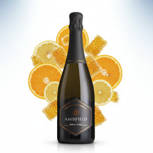 Load image into Gallery viewer, Amisfield Methode Traditionelle Brut sparkling wine surrounded by orange, lemon slices and honey combs