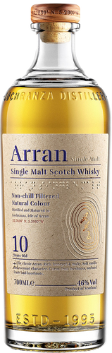 An image of a bottle of Arran 10 Year Old Single Malt Scotch Whisky