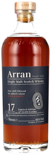 An image of a bottle of the Limited Edition Arran 17 Year Old Single Malt Scotch Whisky 700ml