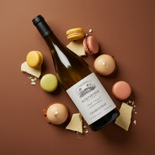 Load image into Gallery viewer, A bottle of Auntsfield Single Vineyard Chardonnay surrounded by luxury biscuits.