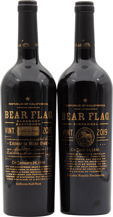 Bear Flag Red Wine Gift Box