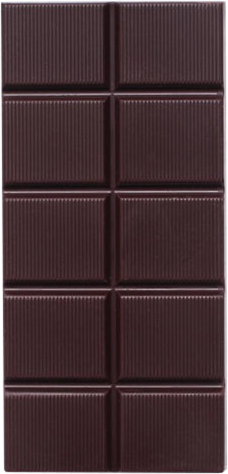 An image of an unwrapped bar of Bennetts Dark Chocolate Bar, local Kiwi handcrafted NZ Chocolates