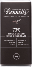 Load image into Gallery viewer, An image of a bar of Bennetts Dark Chocolate Bar, local Kiwi handcrafted NZ Chocolates