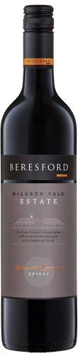 A image of a bottle of Beresford Estate McLaren Vale Australian Shiraz