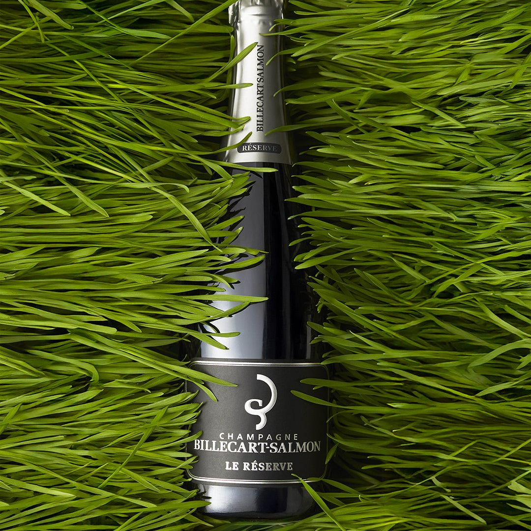Load image into Gallery viewer, Bottle of Billecart-Salmon Le Reserve Champagne on a grass background