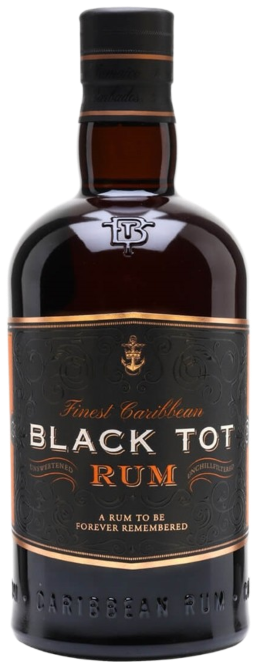 An image of a bottle of Black Tot Caribbean Navy Rum 700ml