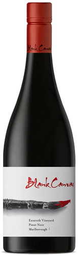 An image of a bottle of Blank Canvas Escaroth Marlborough New Zealand Pinot Noir