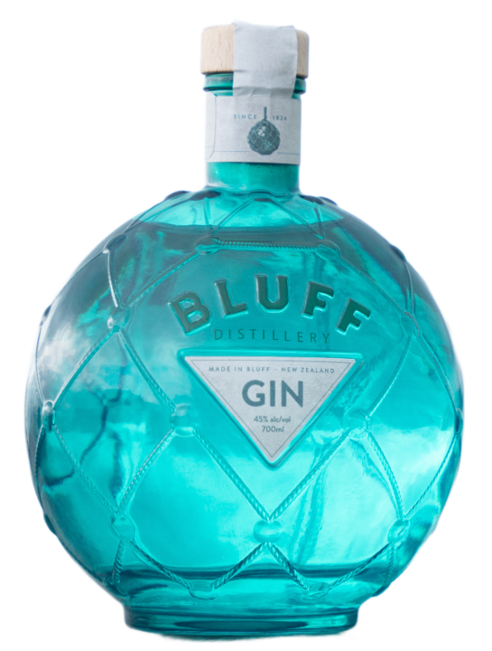 An image of a stunning and unique bottle of Bluff London Dry style gin, 700ml