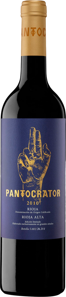 Bodegas Taron Pantocrator red wine bottle on a white background