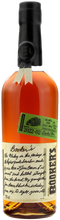 Load image into Gallery viewer, Bottle of Booker&#39;s bourbon whiskey with a label and green tag.