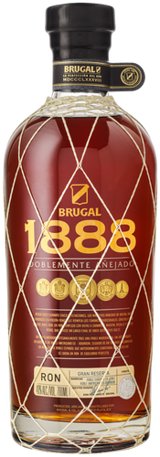 An image of a bottle of Brugal 1888 Ron Gran Reserva Dark Rum from Dominican Republic