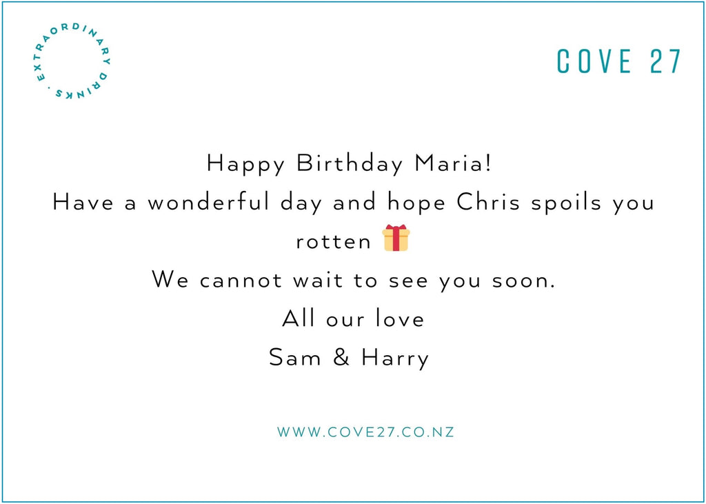COVE 27 Premium Packaging (optional)