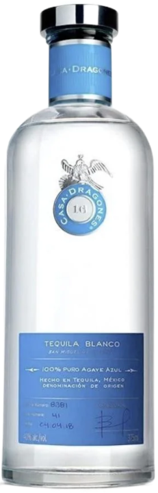 An image of a bottle of Casa Dragones Blanco Tequila 700ml