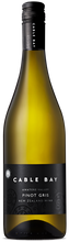 Load image into Gallery viewer, Bottle of Cable Bay Awatere Valley Pinot Gris wine with a label displaying the brand name, variety, and vintage year.