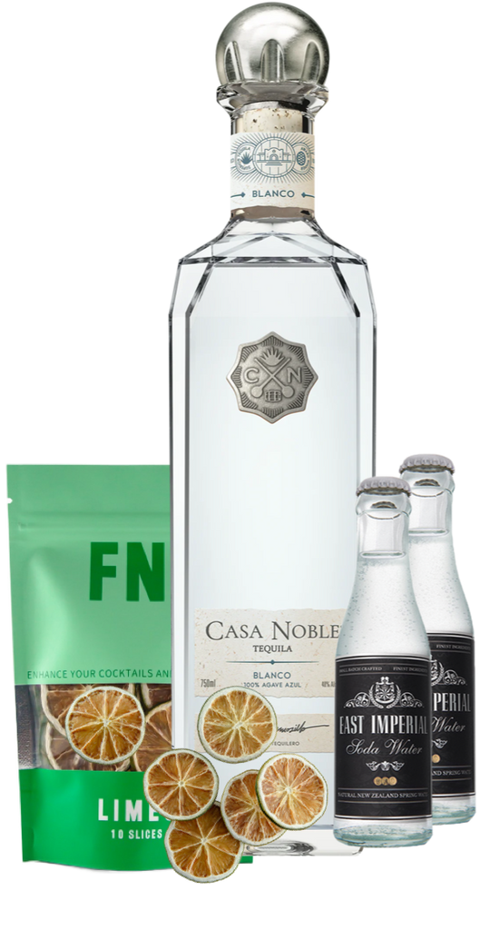 An image of a Casa Noble Blanco Tequila Gift Box