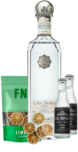 An image of a Casa Noble Blanco Tequila Gift Box