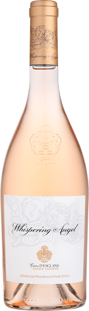 An image of a bottle of the stunning and luxurious Chateau D'Esclans 'Whispering Angel' Rosé, 750ml