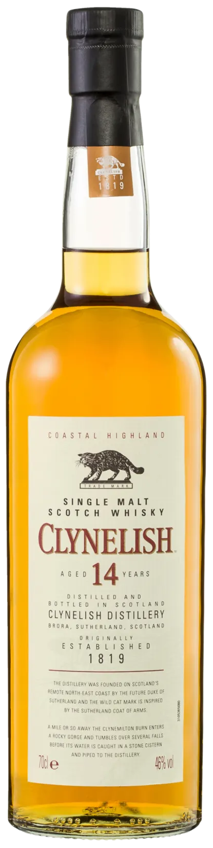 An image of a bottle of Clynelish 14 Year Old Single Malt Scotch Whisky 700ml