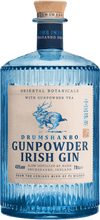 Load image into Gallery viewer, An image of a bottle of Drumshanbo Gunpowder Irish Gin. Beautiful blue bottle that standout from the rest.