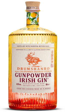 An image of a bottle of Drumshanbo Gunpowder California Orange Citrus Gin 700ml
