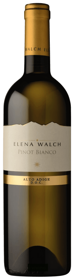 An image of a bottle of Elena Walch Pinot Bianco, great Italian white wine with food or by itself