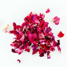 Load image into Gallery viewer, Pink and red flower petals on a white background