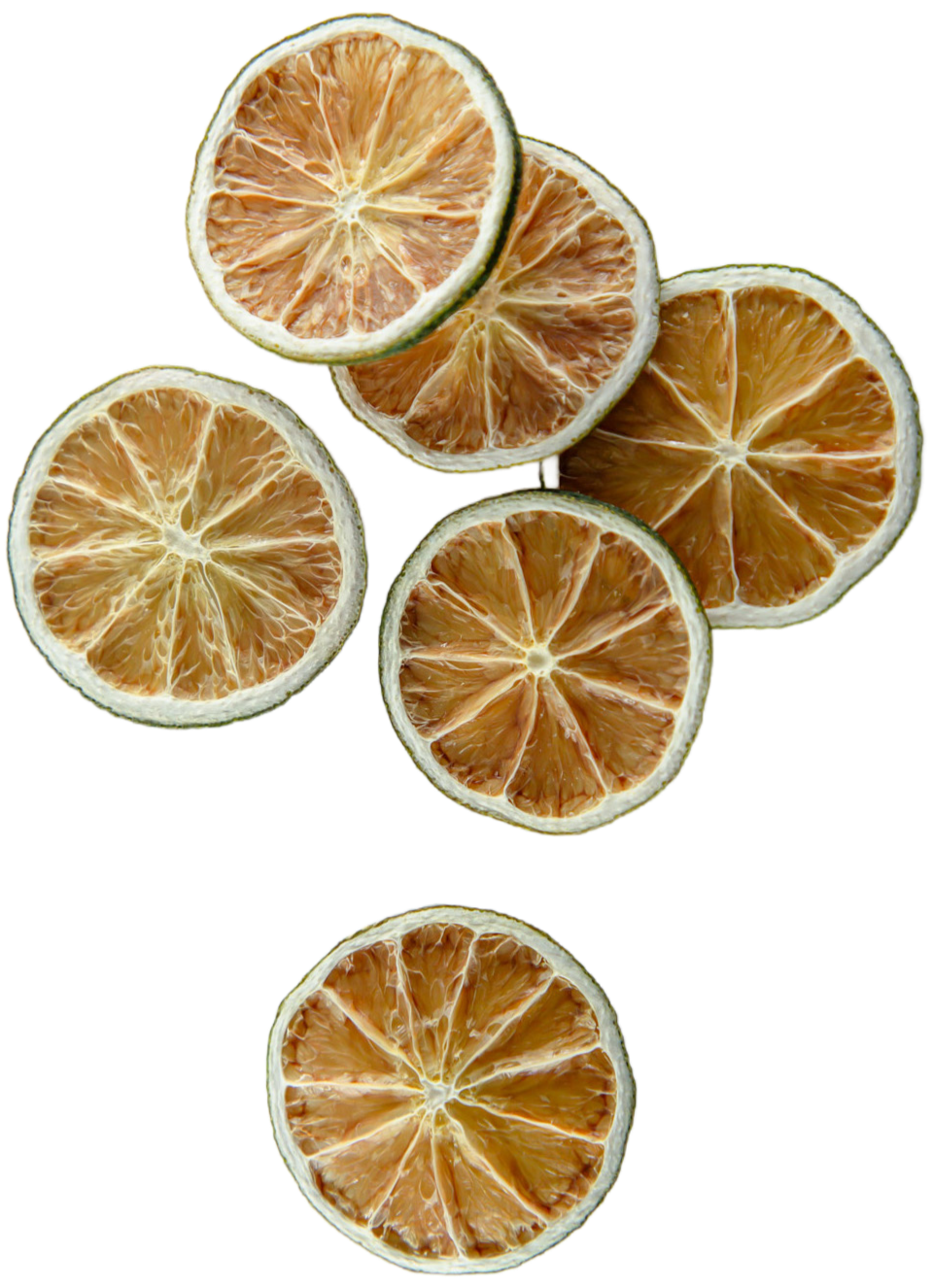 Load image into Gallery viewer, Dried lime slices on a white background