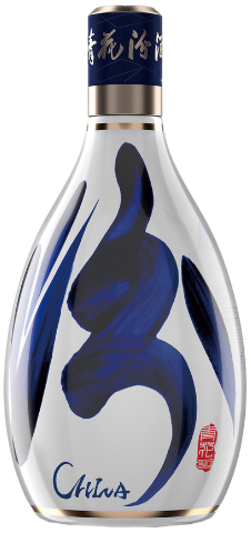 An image of a bottle of Fenjiu Qinghua Blue & White 30YO Baijiu 500ml 53% abv