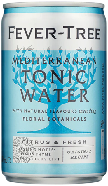 An image of the stunning new petite Fever-Tree Mediterranean Tonic 150ml can