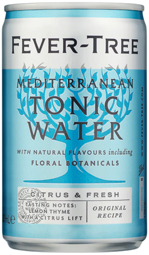 An image of the stunning new petite Fever-Tree Mediterranean Tonic 150ml can