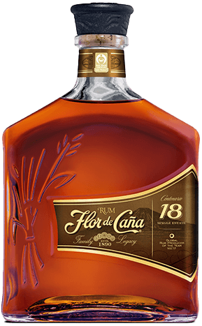 Load image into Gallery viewer, An image of a bottle of Flor de Cana 18 year old dark rum from Nicaragua