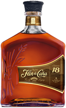 Load image into Gallery viewer, An image of a bottle of Flor de Cana 18 year old dark rum from Nicaragua