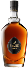 Load image into Gallery viewer, A bottle of Frapin VSOP Cognac with a clear label displaying the brand and type, set against a plain background.