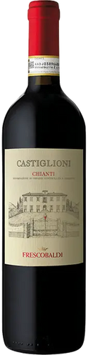 An image of a bottle of Frescobaldi Castiglioni Chianti DOCG, a great Italian Red Wine