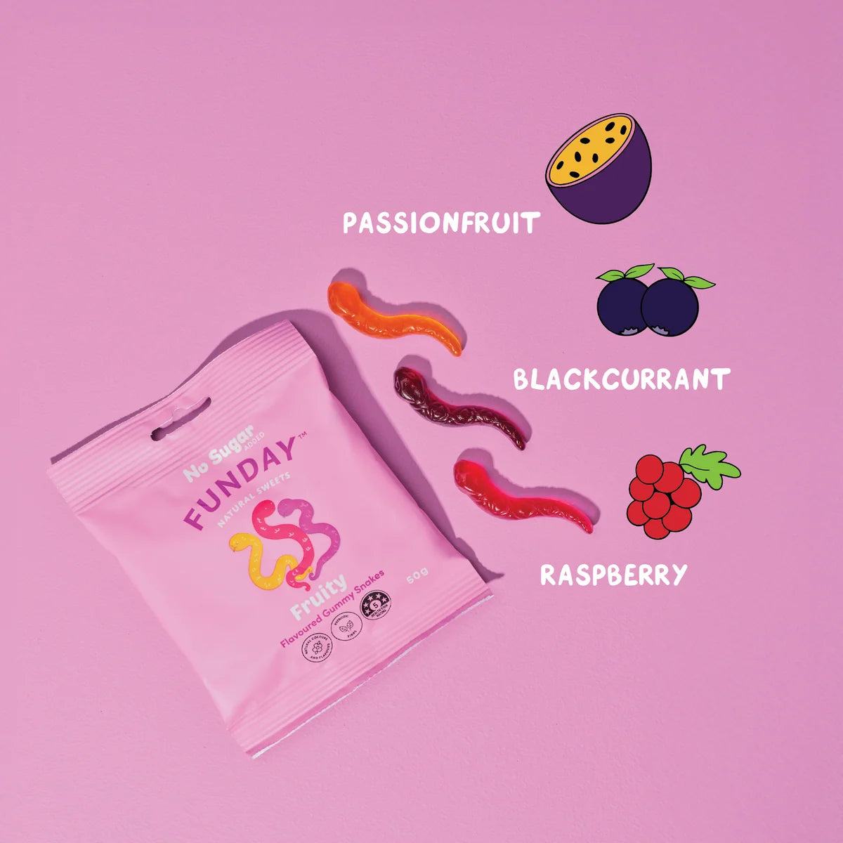 Load image into Gallery viewer, Funday Fruity Gummy Snakes