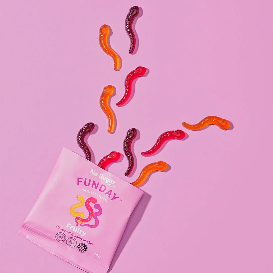 Load image into Gallery viewer, Funday Fruity Gummy Snakes