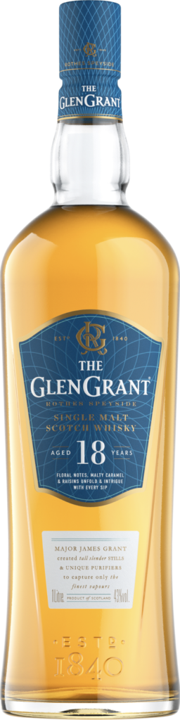 An image of a bottle of Glen Grant 18 Year Old Single Malt Speyside Scotch Whisky 700ml