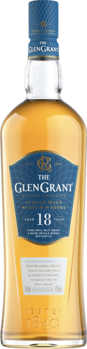 An image of a bottle of Glen Grant 18 Year Old Single Malt Speyside Scotch Whisky 700ml