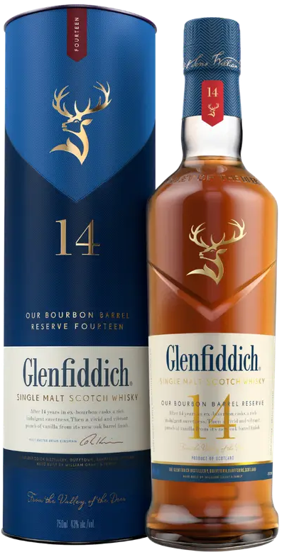 Load image into Gallery viewer, Glenfiddich 14YO Bourbon Barrel Reserve Whisky