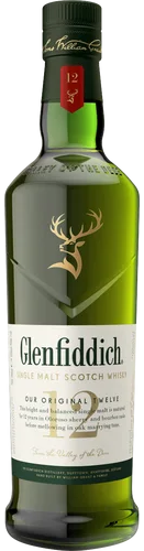 Bottle image of a Glenfiddich 12YO Single Malt Scotch Whisky 700ml