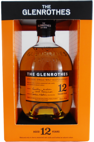 An image of a bottle of Glenrothes 12 year old Single Malt Speyside Scotch Whisky with gift box