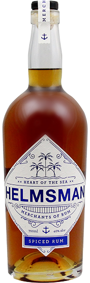 A bottle image of a Helmsman Spiced NZ Spiced Rum 700ml