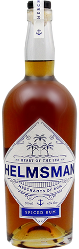 A bottle image of a Helmsman Spiced NZ Spiced Rum 700ml